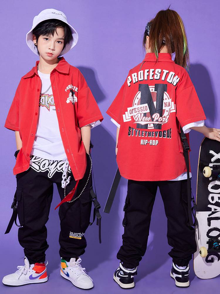 Hip -hop Children's Jazz Dance Set Primary School Student La La Team Performance Service La La Koqi chorus team uniform