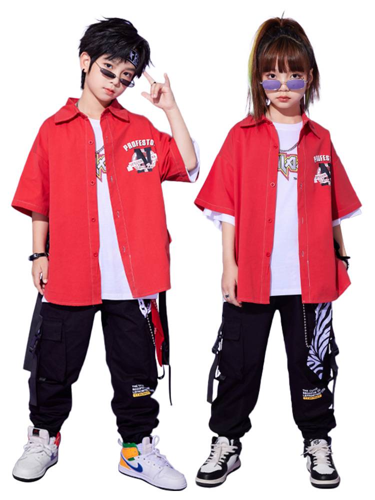 Hip -hop Children's Jazz Dance Set Primary School Student La La Team Performance Service La La Koqi chorus team uniform