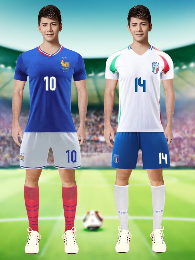 Men's football jersey team clothing cheerleading cheerleading team performance clothing European football cup suit Lala team clothing