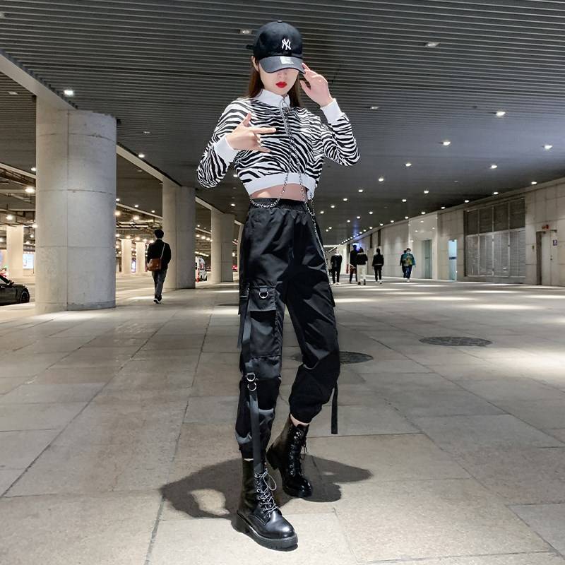 Modern Jazz dance set female loose sweater adult annual meeting dancing clothing Korean women's team playing