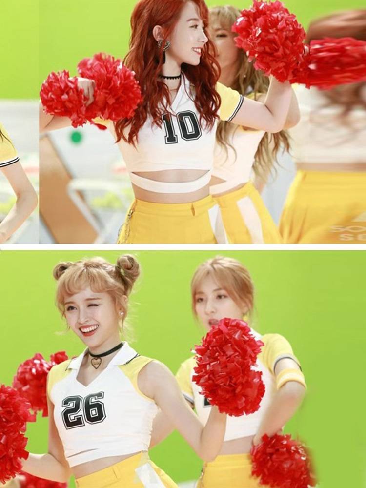 Girls' Team Adult Football Baby La La La La Raoming Performing Show La La Team Clothing Dance Bodybuilding Set