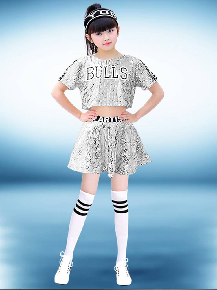 Children's Children's La La Team Service Elementary School Student Game Sequenor La La Fuck Fuck Fuck Jazz Dance Performance Tide Clothing Set