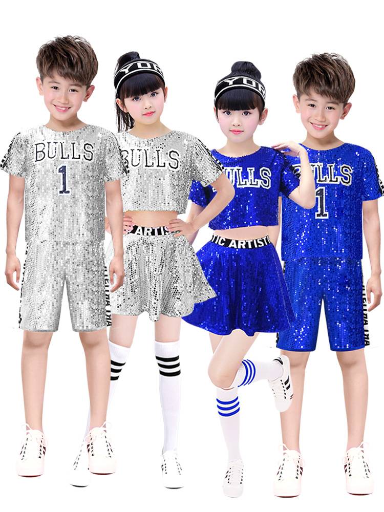 Children's Children's La La Team Service Elementary School Student Game Sequenor La La Fuck Fuck Fuck Jazz Dance Performance Tide Clothing Set