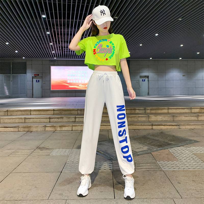 Adult cheerleading team performance Korean version of jazz dance clothing female cheerleading fashion set women group dance students