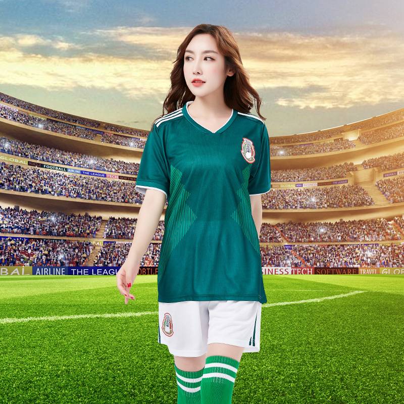 Mexico Lala team jersey European football baby cup sexy female group dance show