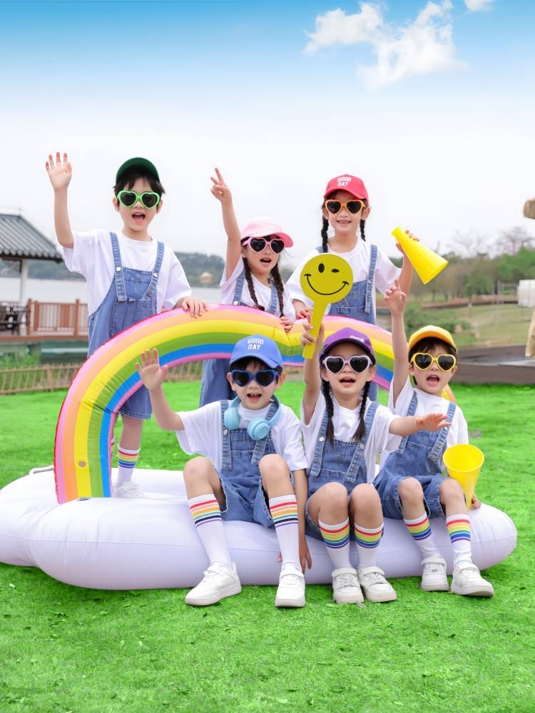 Children's Performance Service Kindergarten Graduation Photo Class Server Gowbot Botal Pants Summer Primary School Elementary School La La Team Performance Services