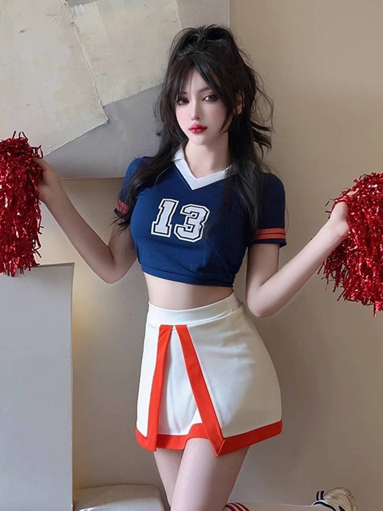 La La team clothing women's group adult annual meeting Lala cheerleading song performance dance bodybuilding suit
