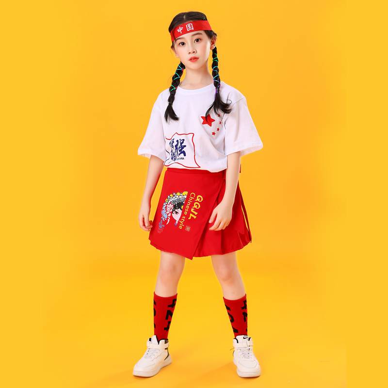 Children La La team June 1 performance service elementary school student Lara team clothing boys and girls Chinese style jazz dance watch show