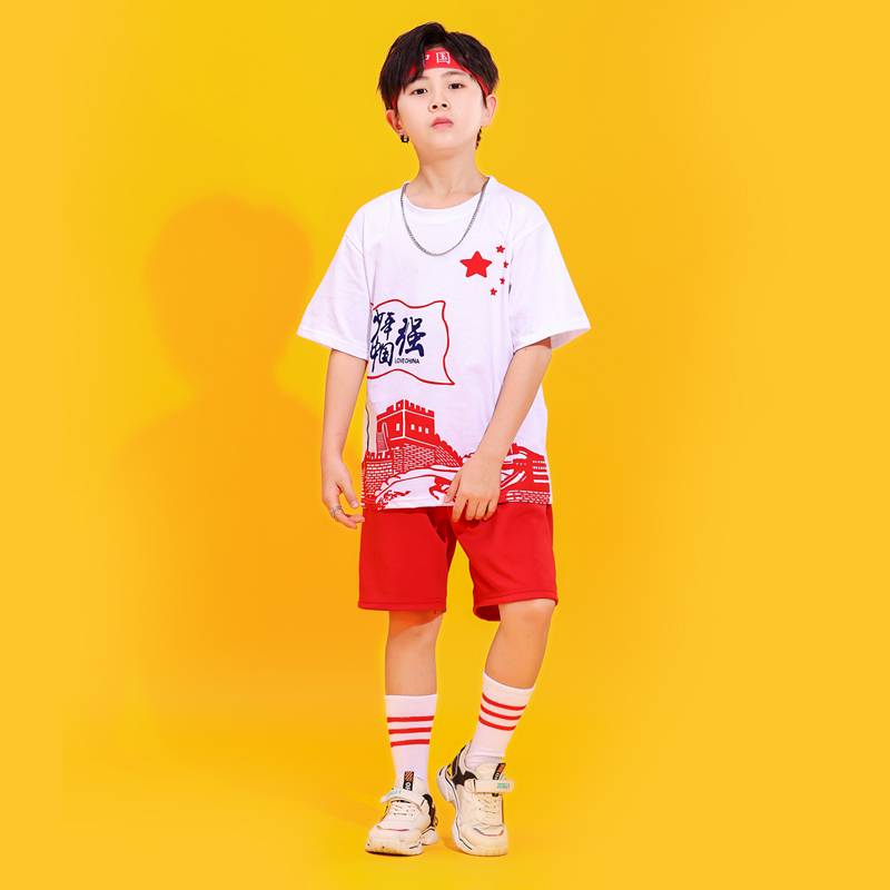 Children La La team June 1 performance service elementary school student Lara team clothing boys and girls Chinese style jazz dance watch show