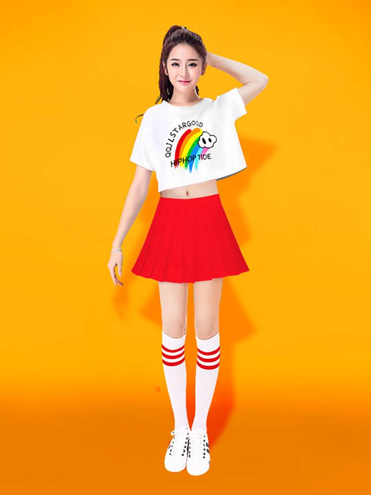 Lala team cheerleading gymnastics jazz dance performance suit set cheerleader clothing female adult youthful vitality