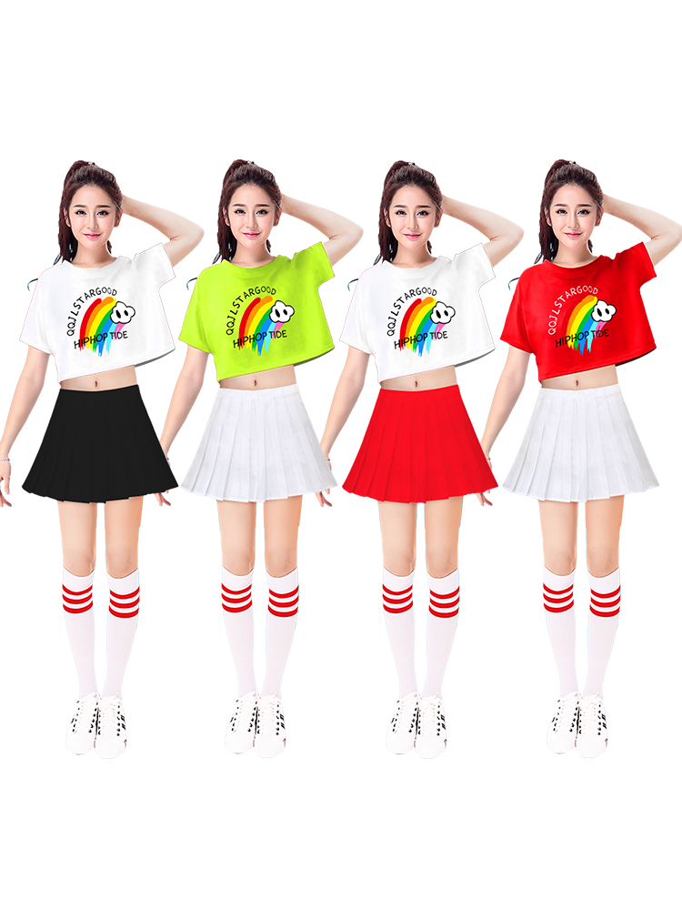 Lala team cheerleading gymnastics jazz dance performance suit set cheerleader clothing female adult youthful vitality