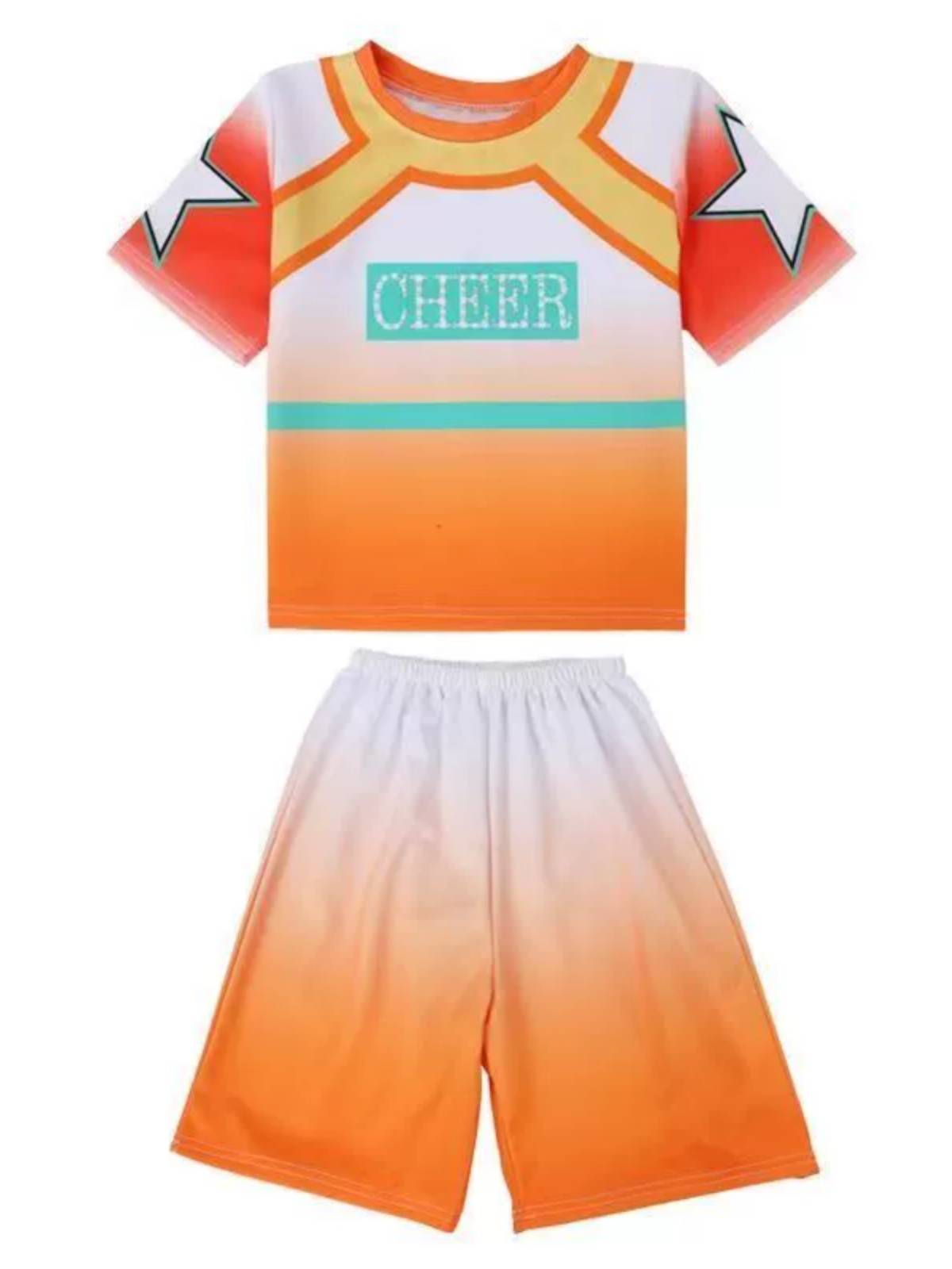 The new cheerleading team service children, boys and women's long sleeves, cheerleading exercises, show adult dance clothing