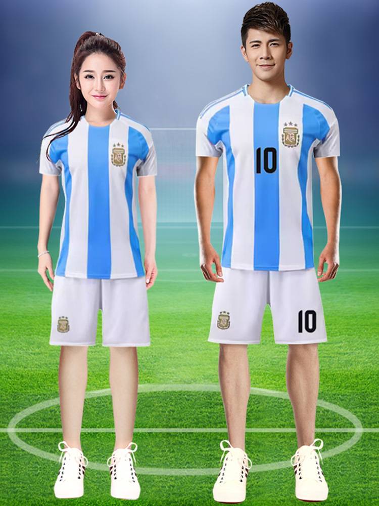2024 New European Football Baby Cup La La team clothing men's and women's same lays cheerful cheer set