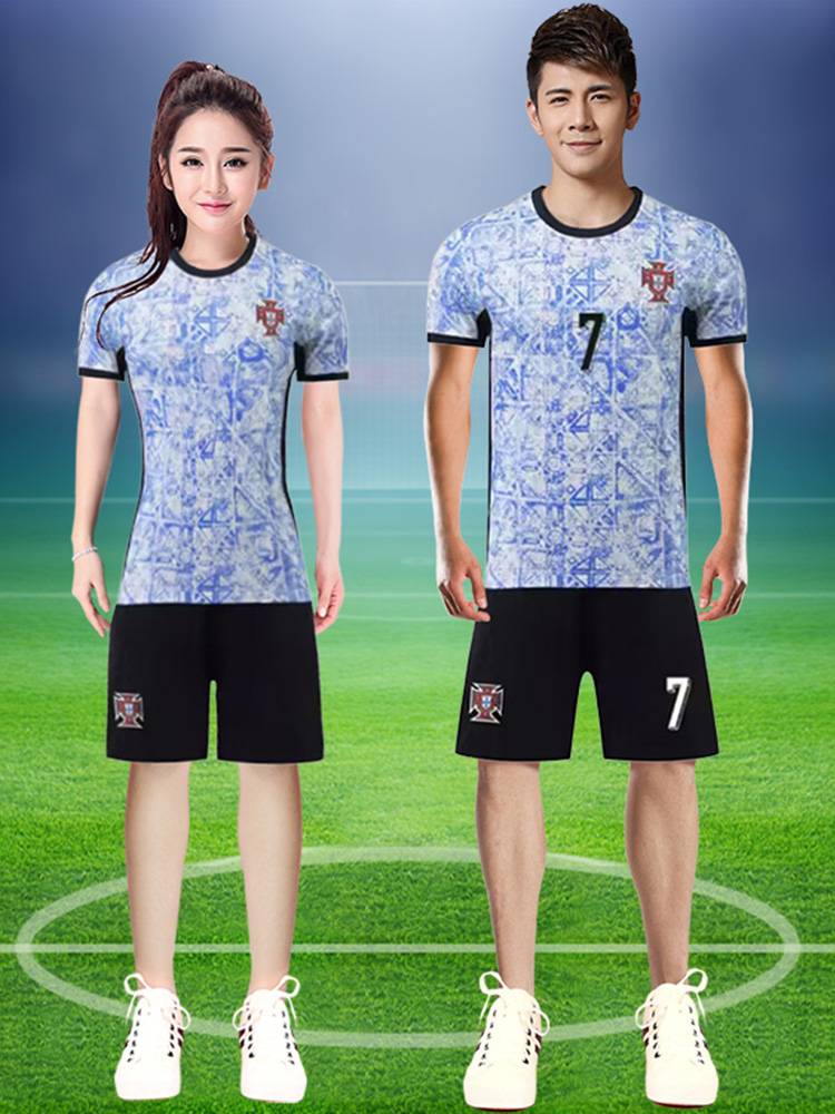 2024 New European Football Baby Cup La La team clothing men's and women's same lays cheerful cheer set