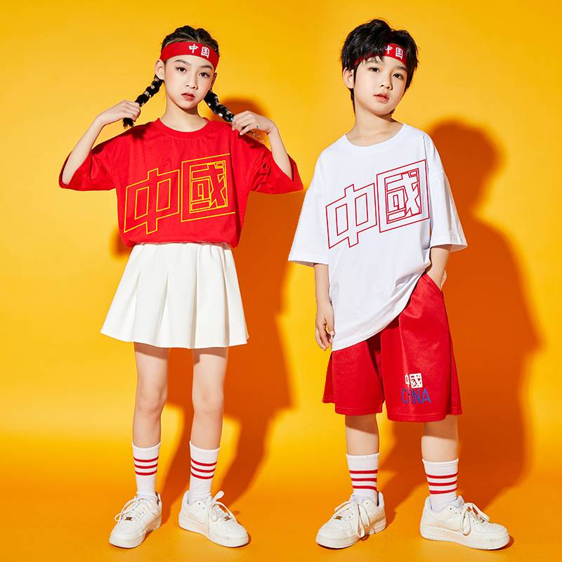 Children's hip -hop dance performance handsome children's shelves drum packs Guo Chao Kindergarten La La Team Clothing Games Class