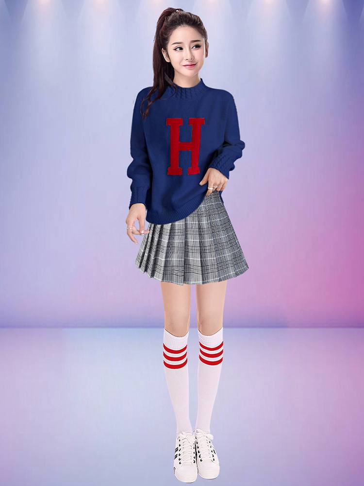 College student cheerleading team performance service adult cheerleading female group youthful vitality modern dance performance clothing