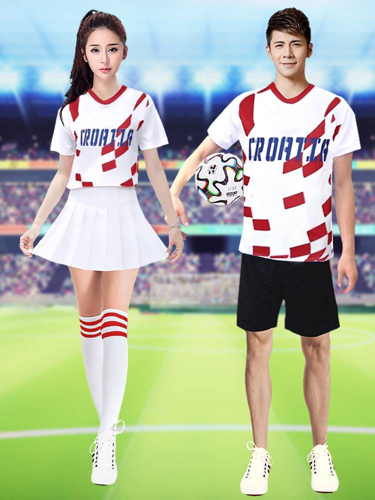 2024 new cheerleader clothing European football baby cup performance service adult sexy Lala performance clothing