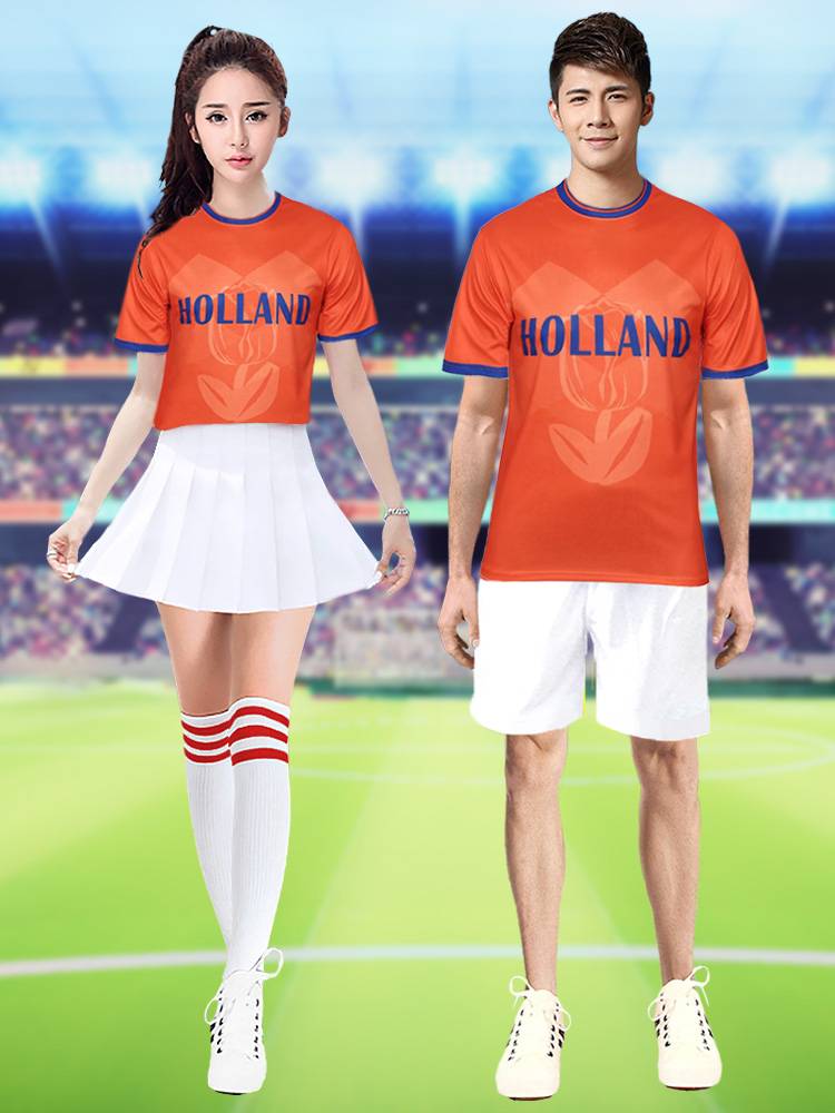 2024 new cheerleader clothing European football baby cup performance service adult sexy Lala performance clothing