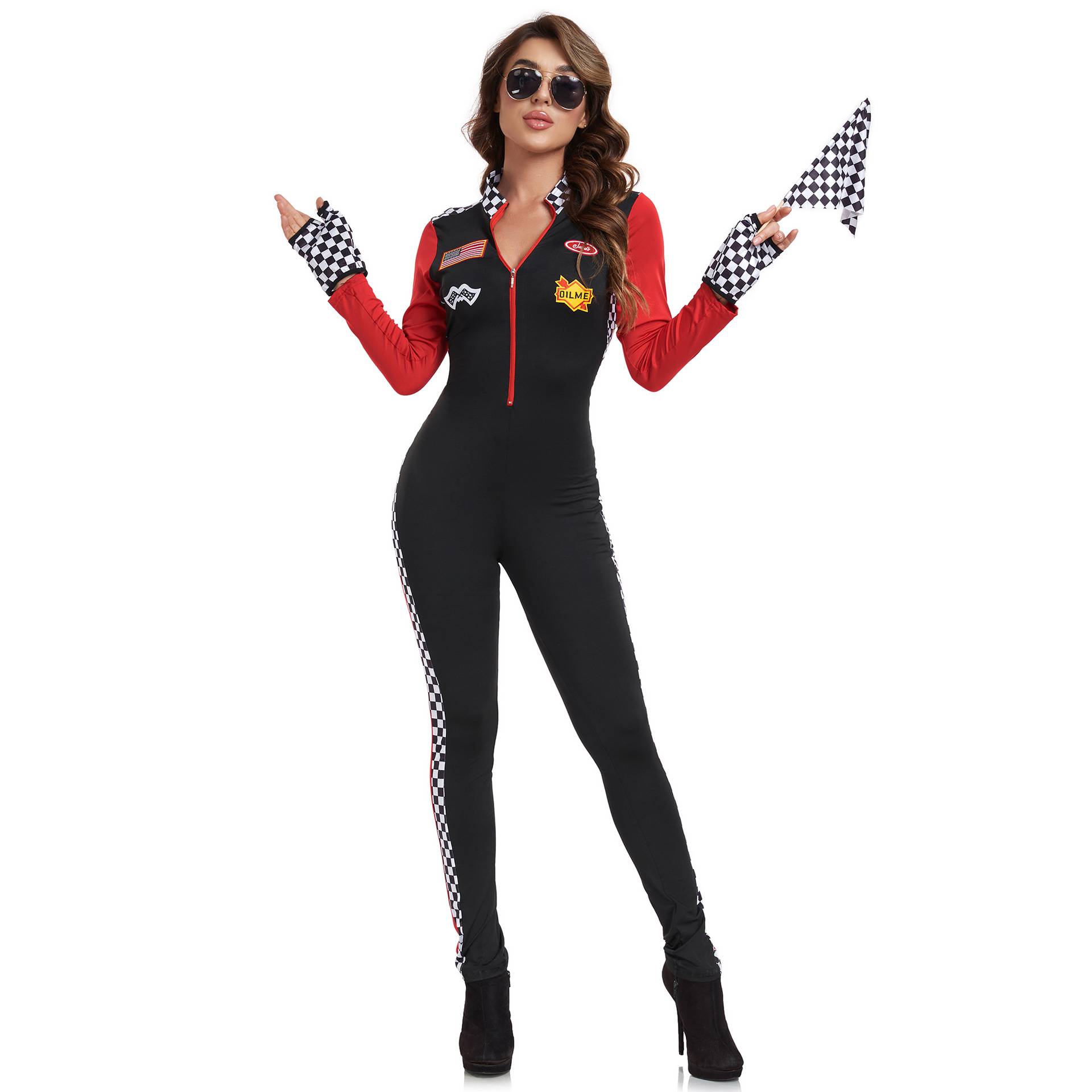 S-XXL Sexy Baby La Team Uniform Lala Team COS Clothing COS Clothing Female Racing F1 locomotive uniform