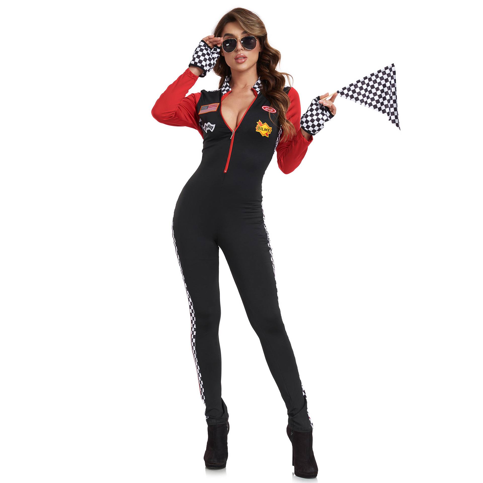 S-XXL Sexy Baby La Team Uniform Lala Team COS Clothing COS Clothing Female Racing F1 locomotive uniform