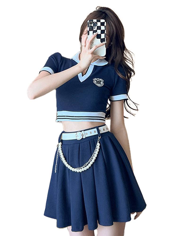 The new Korean female group Lala team's clothing sexy sports meeting dance cheerleading team performance stage performance service female