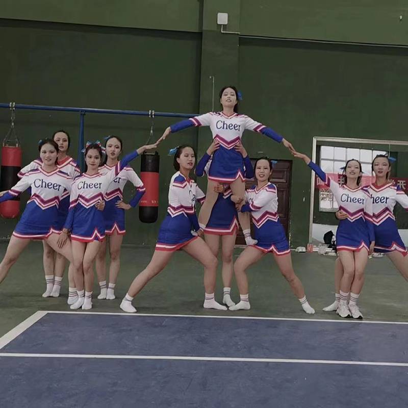 Children cheerleading team clothing elementary and middle school student sports meeting men's and female performance service cheerleading group aerobics performance clothes