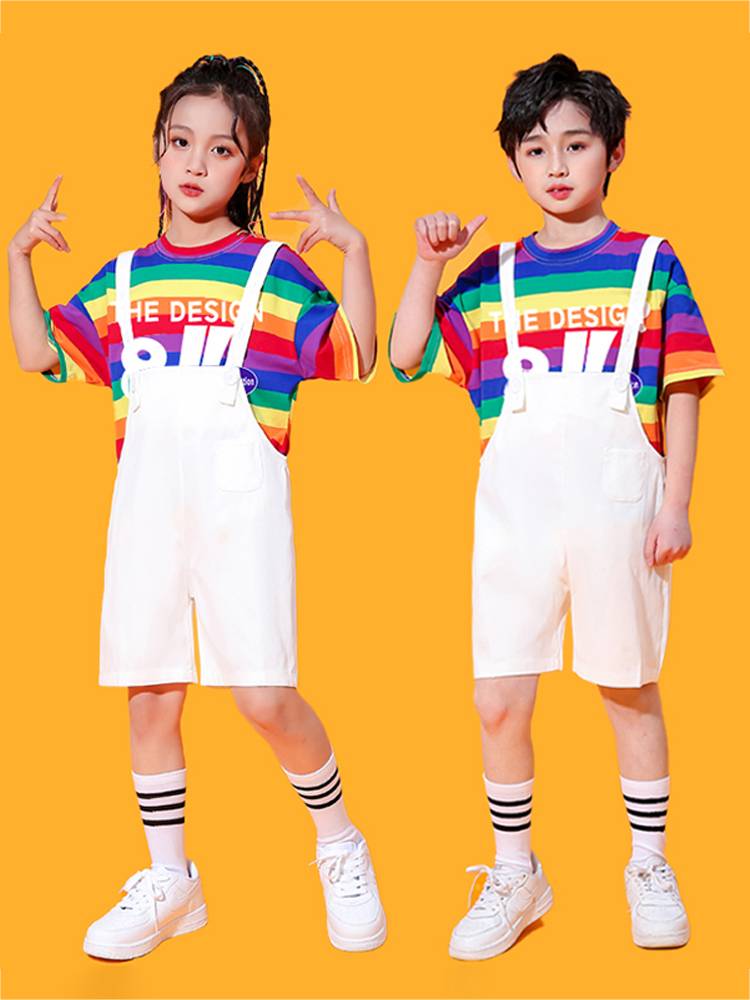 Children's cheerleading team performance service kindergarten class service primary and secondary school students summer sports show Liuyi chorus performance clothing