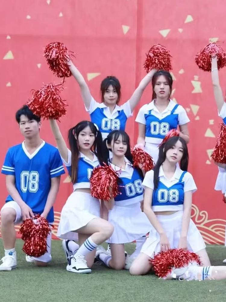 Playing a singing skirt football baby adult fucking Lala cheerleading team clothing & female group Lala team performance service