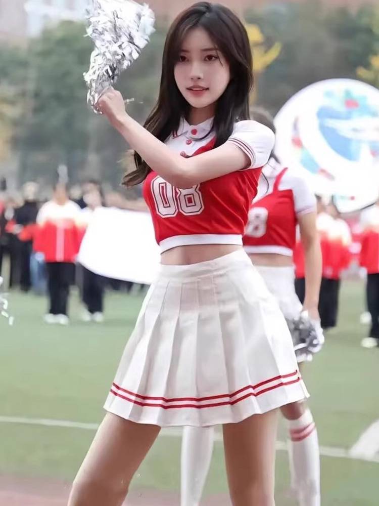 Playing a singing skirt football baby adult fucking Lala cheerleading team clothing & female group Lala team performance service