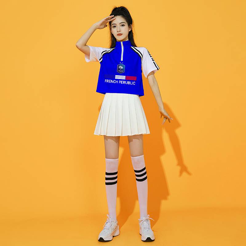 European suit cheerleader jersey women's combat football baby cup Lala team service cheerleader cheerleader 2024 performance service