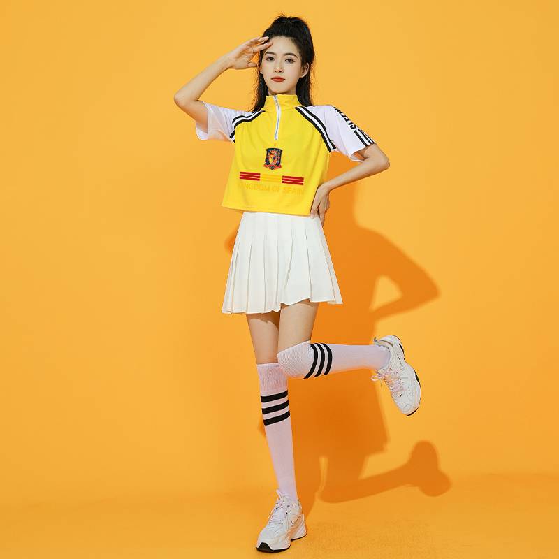 European suit cheerleader jersey women's combat football baby cup Lala team service cheerleader cheerleader 2024 performance service