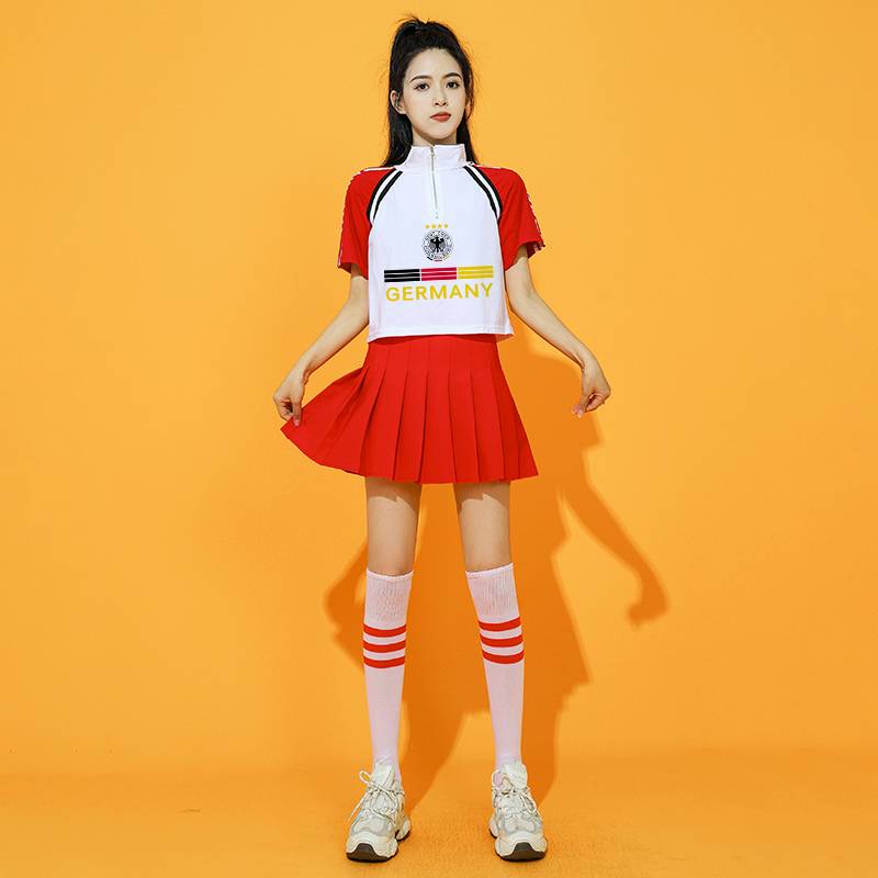 European suit cheerleader jersey women's combat football baby cup Lala team service cheerleader cheerleader 2024 performance service