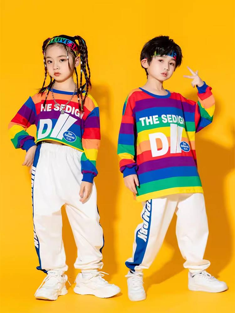 Primary school student hip -hop dance team show cheerleader performance service kindergarten foreign spirit Rainbow Sixth Games hip -hop performance service