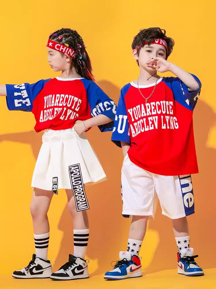 Primary school student hip -hop dance team show cheerleader performance service kindergarten foreign spirit Rainbow Sixth Games hip -hop performance service