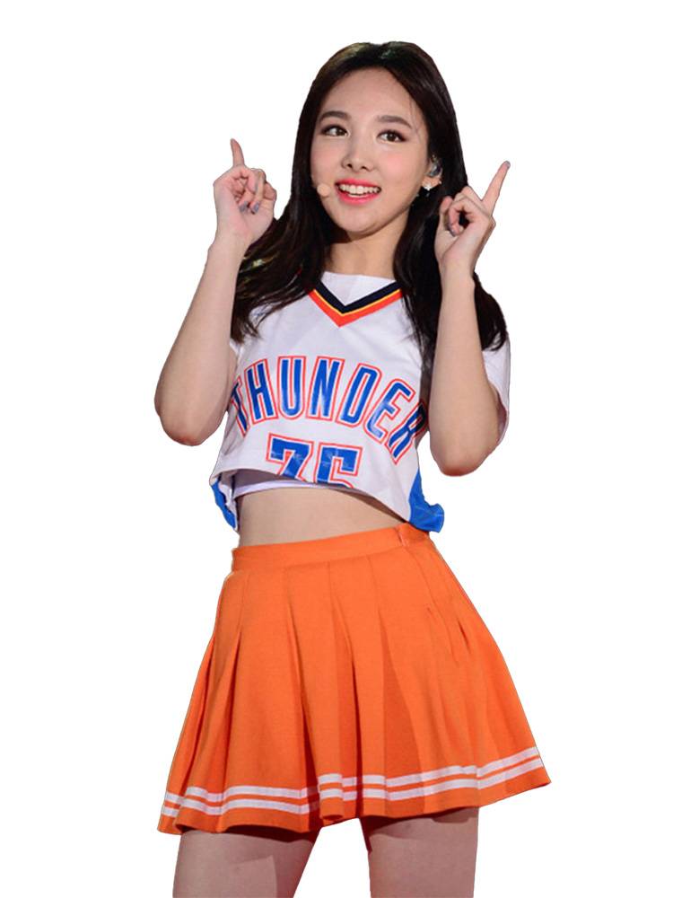 Women's group performance service Korean adult modern jazz dance football baby gala cheerleading team performance clothing