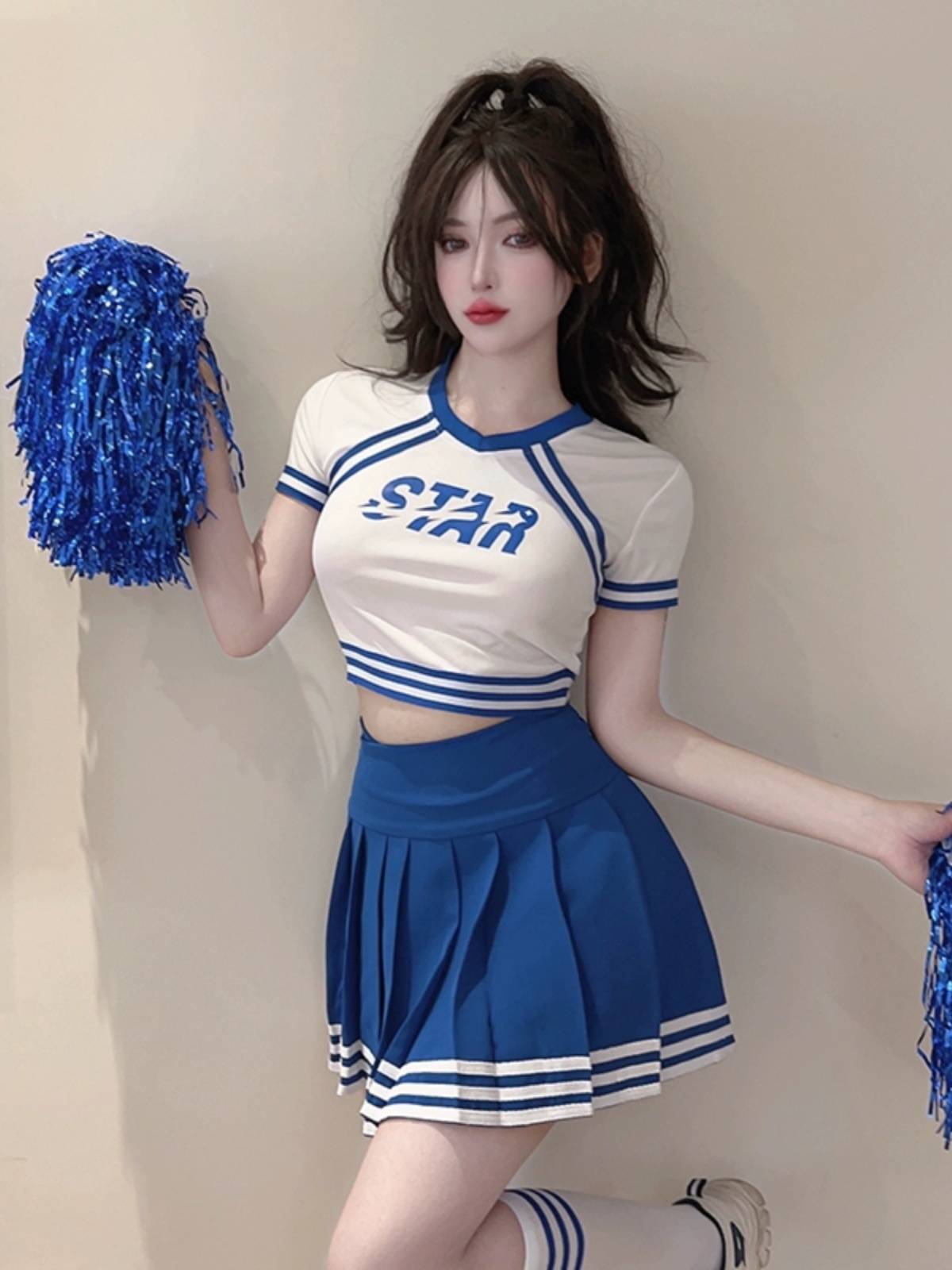 Women's team Lara team game la la la la la la la la lacaking service football baby dance student movement performance clothing