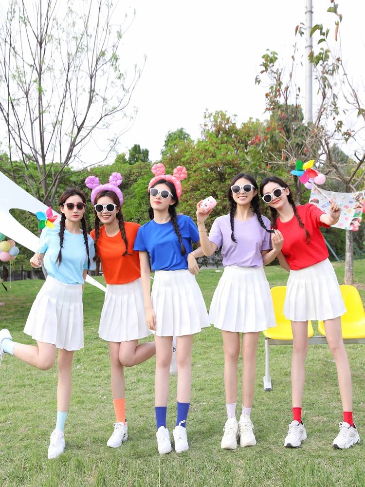 The Korean troupe stage dress, a candy-coloured dress suit for college students, and a spa cheerleader