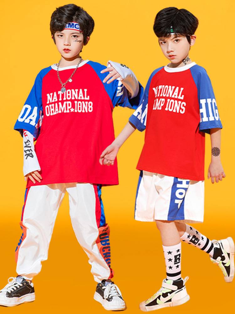 Children's Lara team performed the Girls Games Girls' Games La La team clothing kindergarten boys street dance jazz jazz jazz dance service
