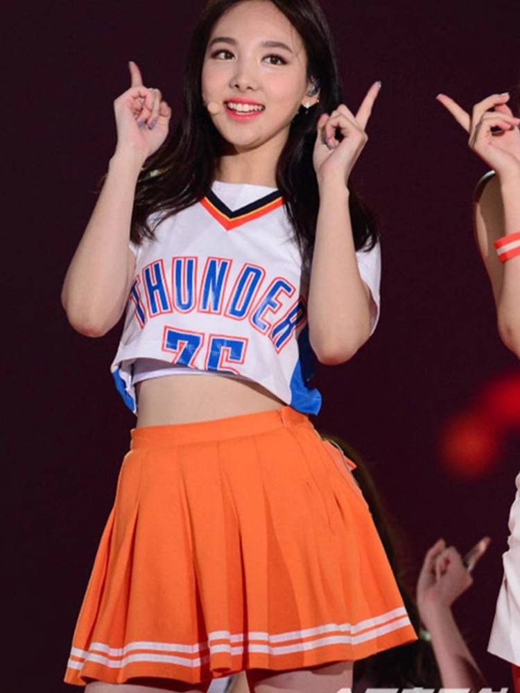 La La team clothing women's group adult football baby Lala cheerleading song performance dance bodybuilding suit