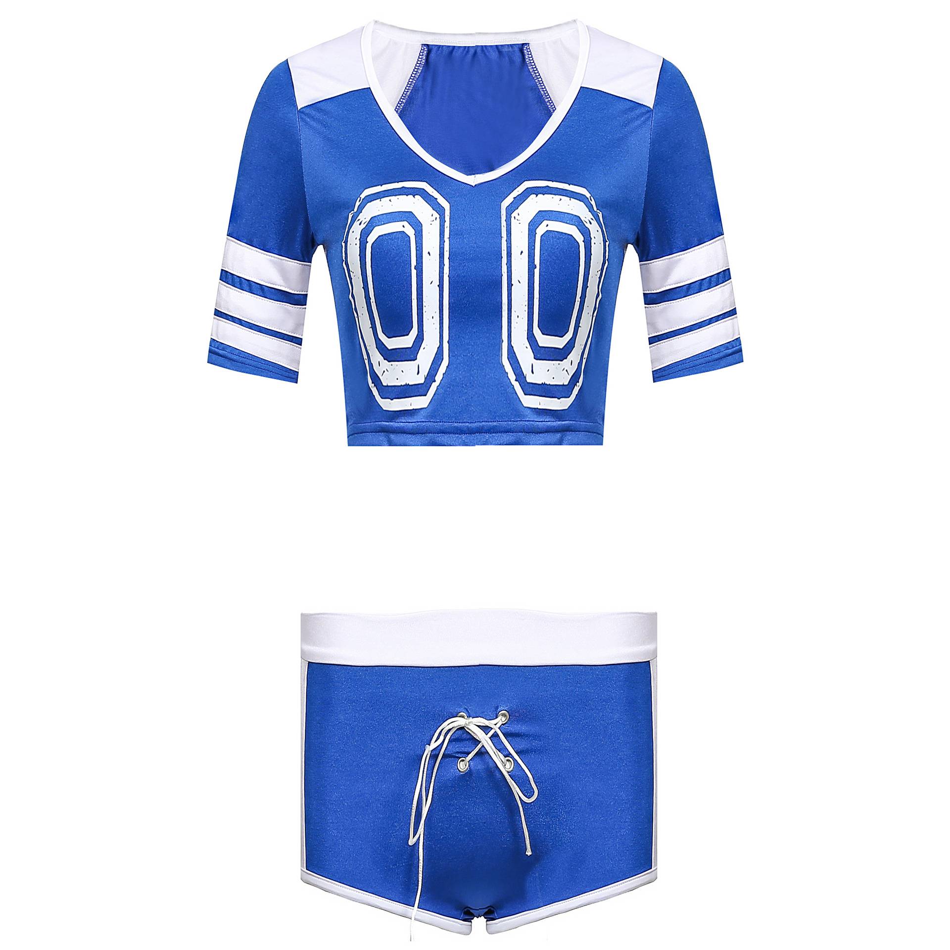 European and American ladies three -point female Lala team show sexy football baby gala cheerleader clothing and costumes