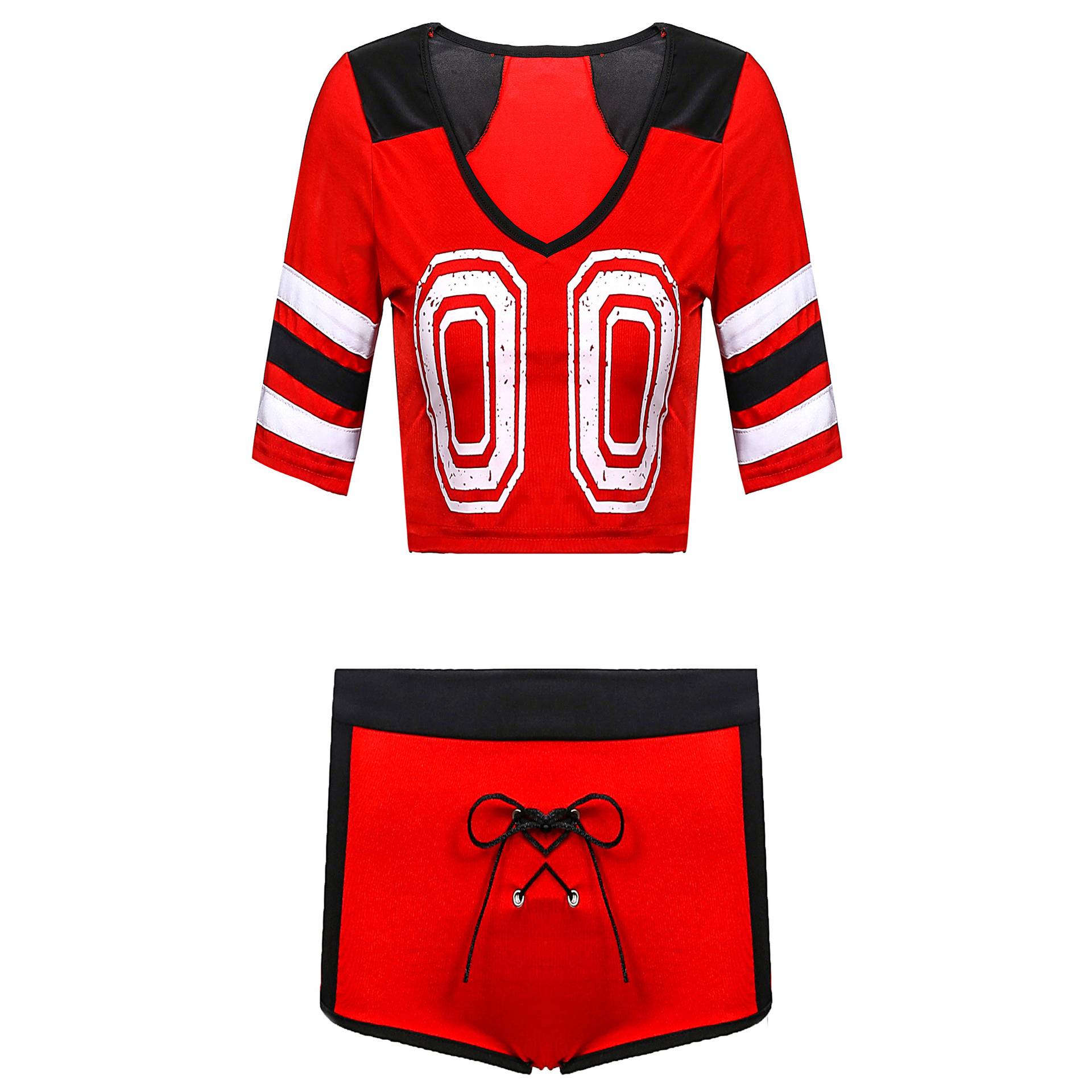 European and American ladies three -point female Lala team show sexy football baby gala cheerleader clothing and costumes