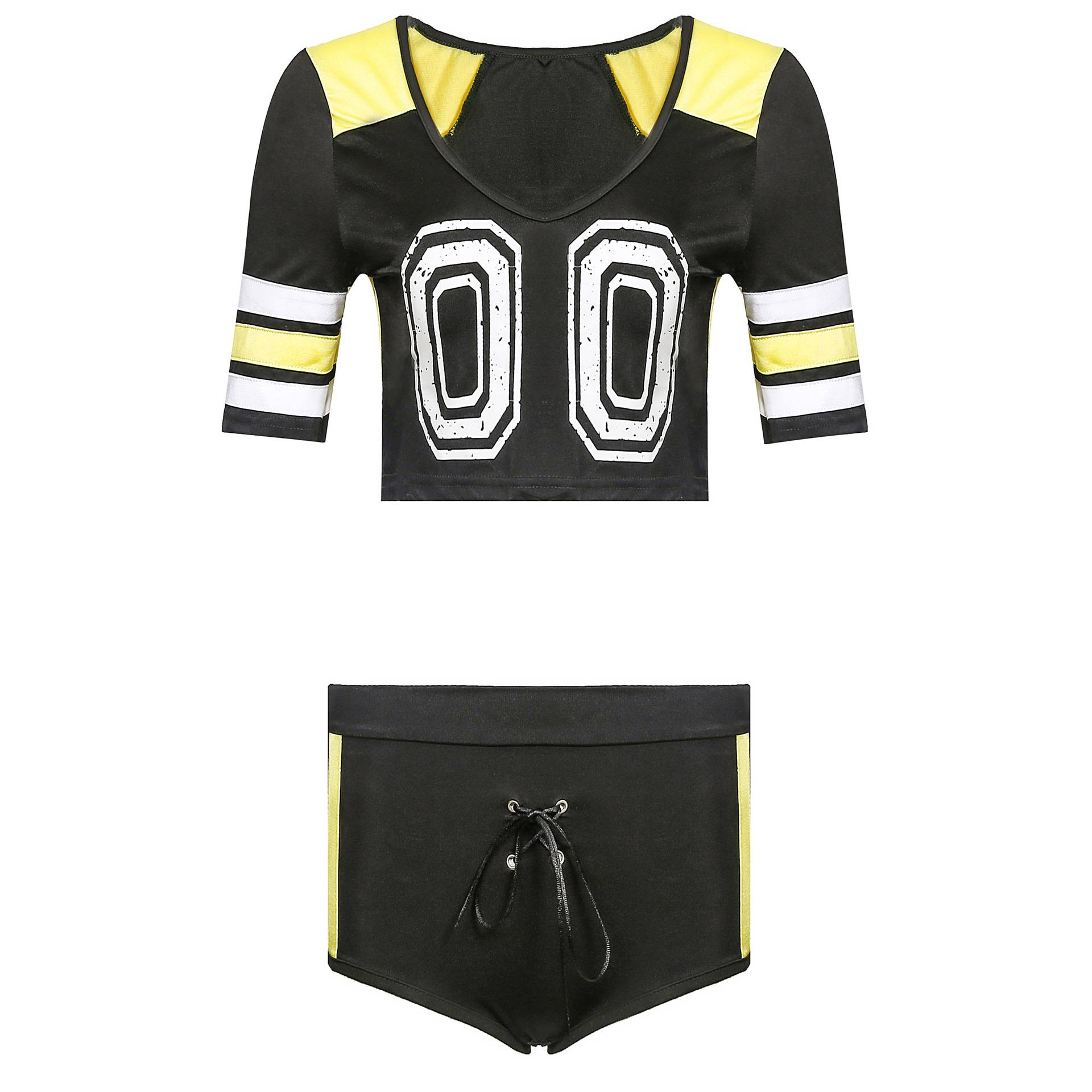 European and American ladies three -point female Lala team show sexy football baby gala cheerleader clothing and costumes