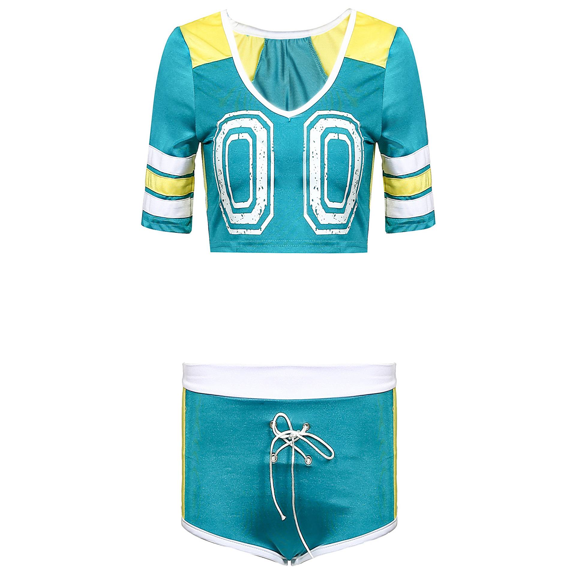 European and American ladies three -point female Lala team show sexy football baby gala cheerleader clothing and costumes