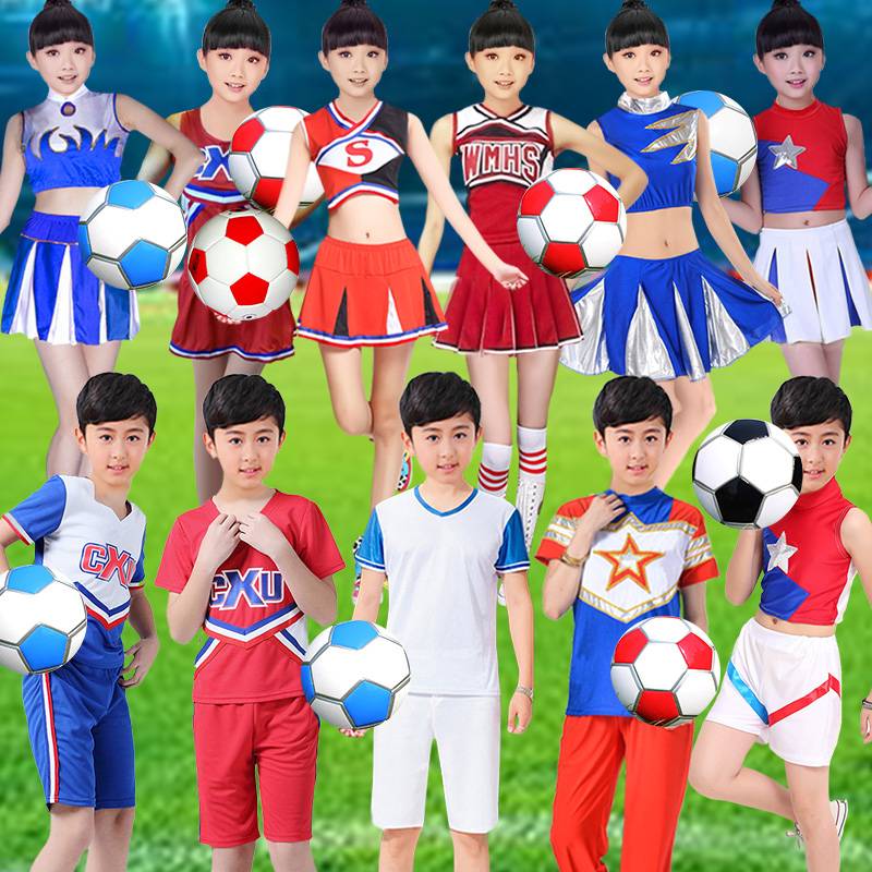 New children cheerleading performance service men and women children Lala team clothes cheerleading elementary school students dance performance clothing