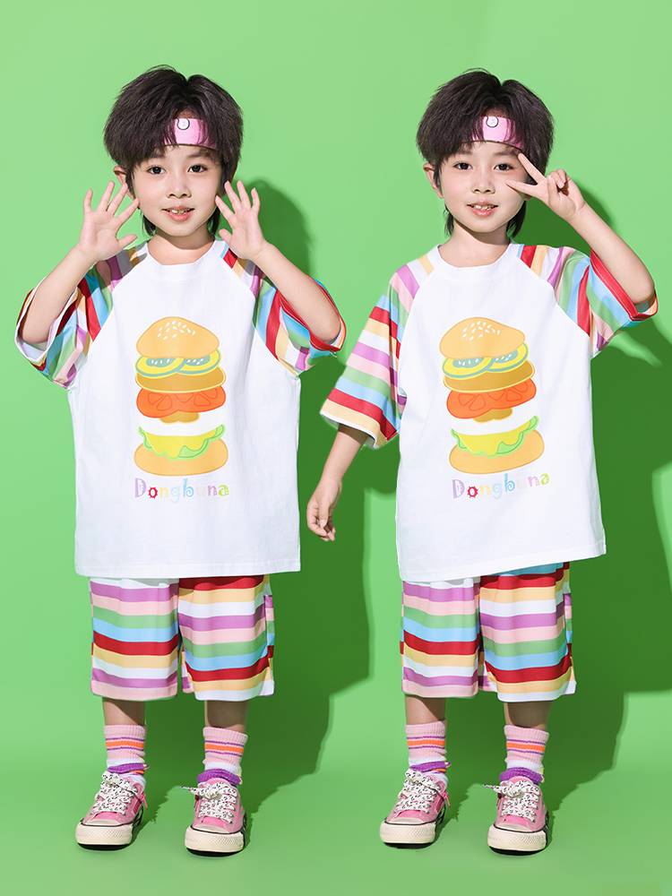 Summer Child Child Chorus Performance Server Kindergarten Primary School Games Clothing Summer Cute Class Club La La Team Performance