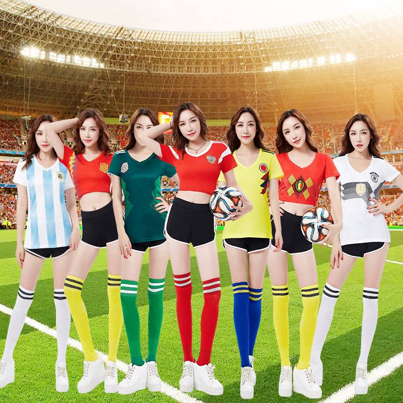 Women's Team European Football Baby Cup Lala team dance performance service junior high school student sports meeting cheerleading clothing