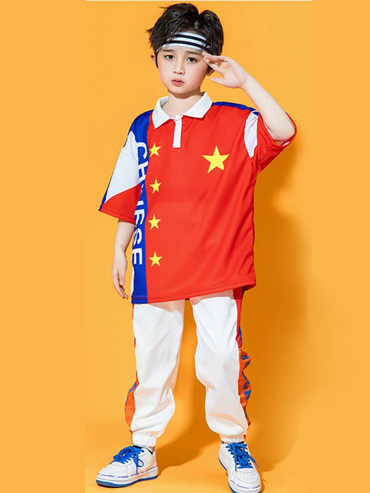 Primary school student la la la cheaper performance clothing campus sports meeting group chorus service children's modern jazz dance performance service