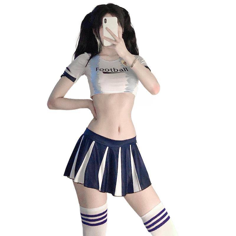 2024 new cheerleader clothing European football baby cup performance service adult sexy Lala performance clothing