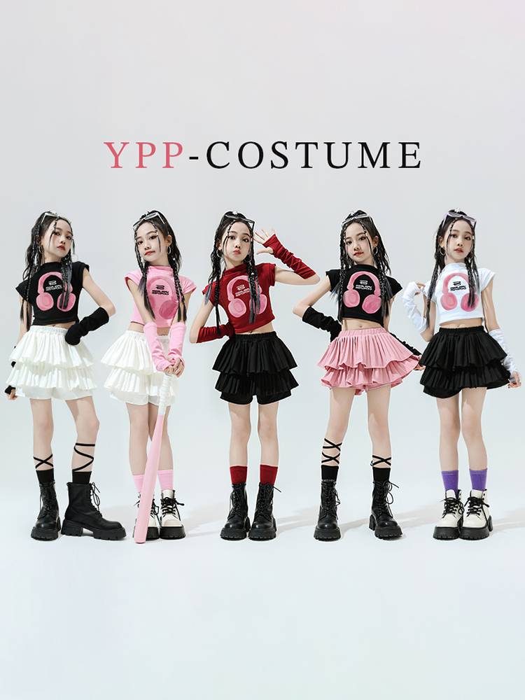 Girls Children's Clothing Set Jazz Street Dance Jazz Sweet Cool Hop Opening Ceremony The opening ceremony