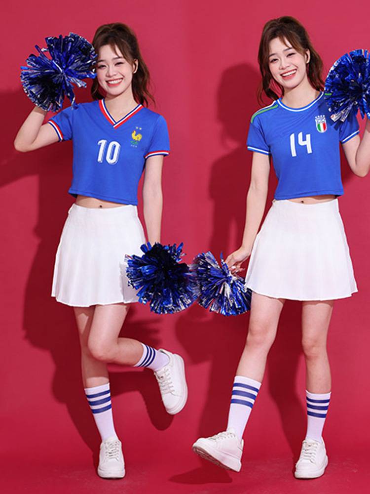 2024 European Cup Lala team performing football baby clothing girl la la la cheaper nightclub bar coffee house hot girl clothing